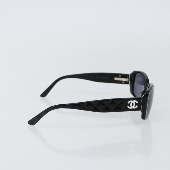 CHANEL Sunglasses plastic Black CC Auth bs29155