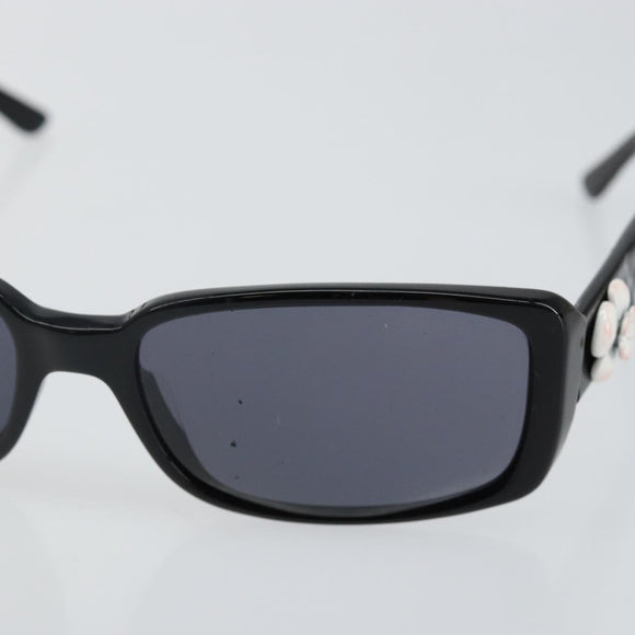 CHANEL Sunglasses plastic Black CC Auth bs29155