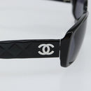 CHANEL Sunglasses plastic Black CC Auth bs29155-8