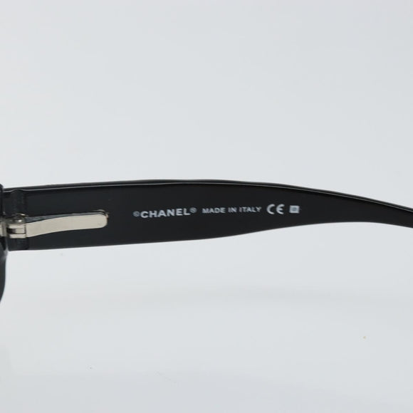 CHANEL Sunglasses plastic Black CC Auth bs29155