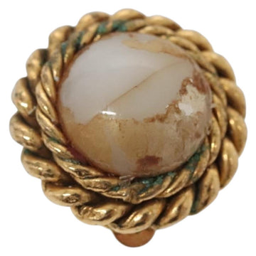 CHANEL Earring metal Gold CC Auth bs29157 - 0