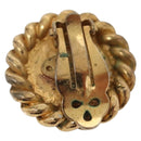 CHANEL Earring metal Gold CC Auth bs29157-3