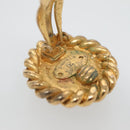 CHANEL Earring metal Gold CC Auth bs29157-5