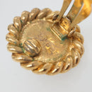 CHANEL Earring metal Gold CC Auth bs29157-9