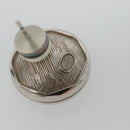 CHANEL Pierce Earring metal Silver CC Auth bs29158-11