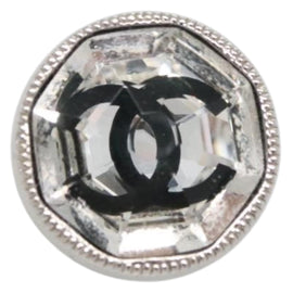 CHANEL Pierce Earring metal Silver CC Auth bs29158 - 0