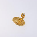 CHANEL Earring metal Gold CC Auth bs29160-4