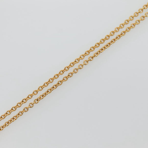 VERSACE Necklace metal Gold Auth bs29163