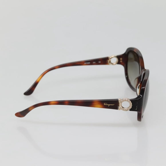 Salvatore Ferragamo Sunglasses plastic Brown Auth bs29164