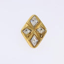 CHANEL Earring metal Gold CC Auth bs29166-2