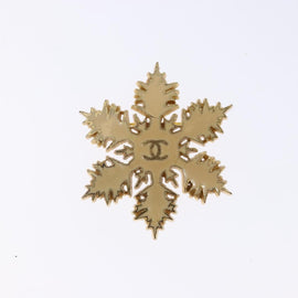 CHANEL Brooch metal Gold Tone CC Auth bs29167 - 0