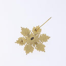 CHANEL Brooch metal Gold Tone CC Auth bs29167-4