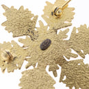 CHANEL Brooch metal Gold Tone CC Auth bs29167-5