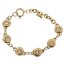 CHANEL Bracelet metal Gold CC Auth bs29168-1