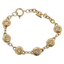 CHANEL Bracelet metal Gold CC Auth bs29168