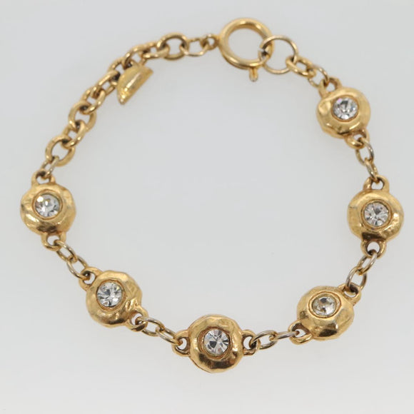 CHANEL Bracelet metal Gold CC Auth bs29168