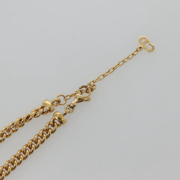 Christian Dior Necklace metal Gold Auth bs29170