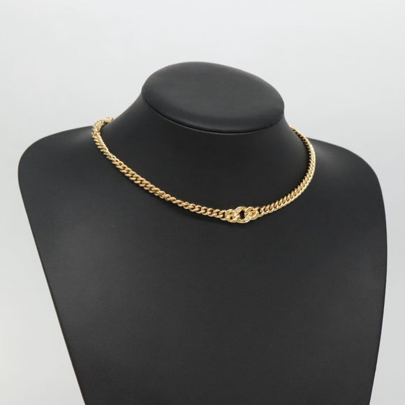 Christian Dior Necklace metal Gold Auth bs29170