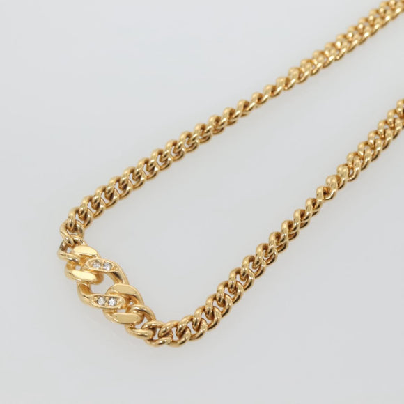Christian Dior Necklace metal Gold Auth bs29170
