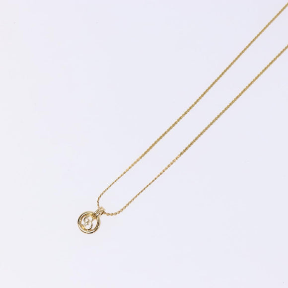 Christian Dior Necklace metal Gold Auth bs29171
