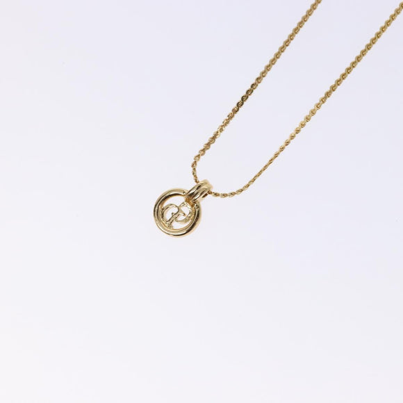 Christian Dior Necklace metal Gold Auth bs29171