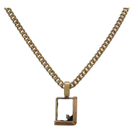Christian Dior Necklace metal Gold Auth bs29174