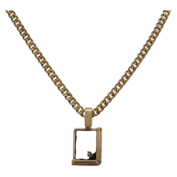 Christian Dior Necklace metal Gold Auth bs29174