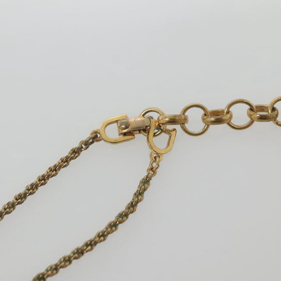 Christian Dior Necklace metal Gold Auth bs29175