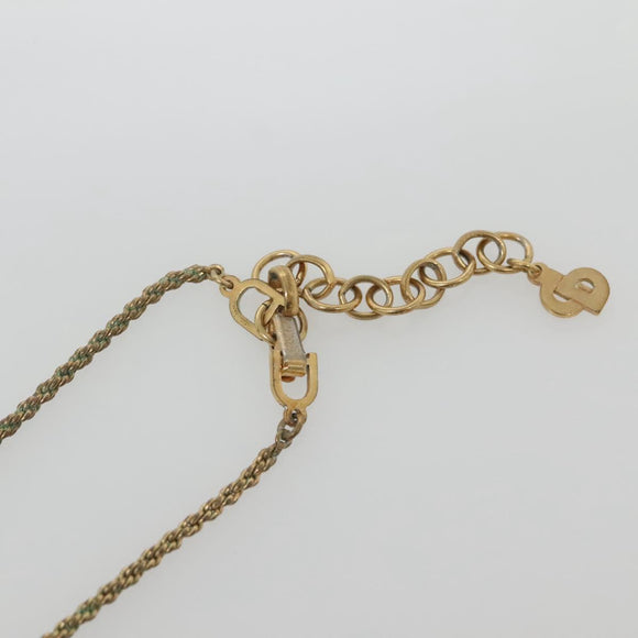 Christian Dior Necklace metal Gold Auth bs29175