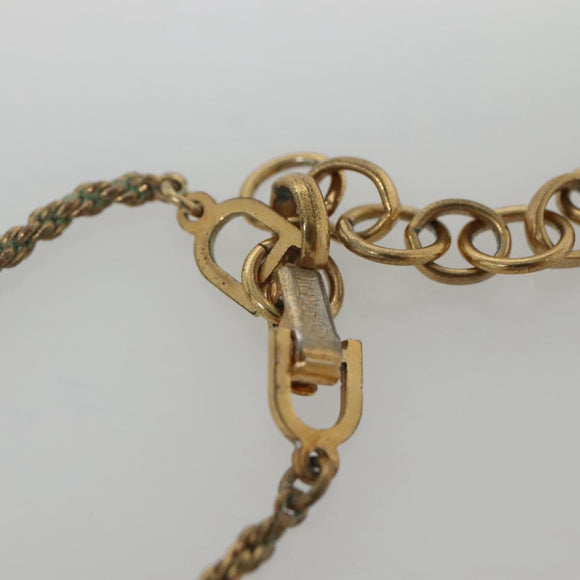 Christian Dior Necklace metal Gold Auth bs29175