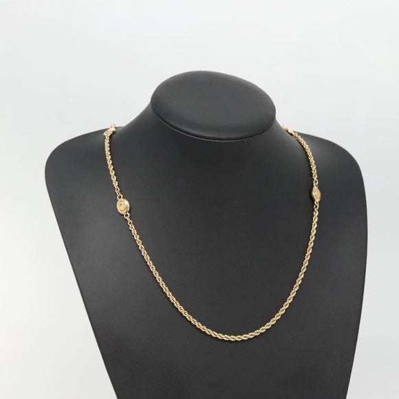 Christian Dior Necklace metal Gold Auth bs29176