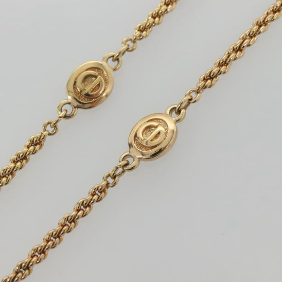 Christian Dior Necklace metal Gold Auth bs29176