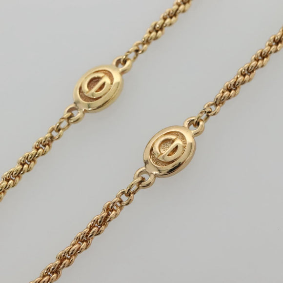 Christian Dior Necklace metal Gold Auth bs29176
