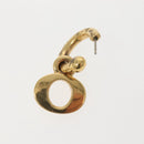 Christian Dior Pierce Earring metal Gold Auth bs29177-7