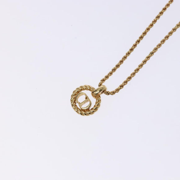 Christian Dior Necklace metal Gold Auth bs29180