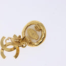 CHANEL Earring metal Gold CC Auth bs29181-10