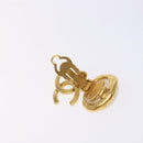CHANEL Earring metal Gold CC Auth bs29181-9