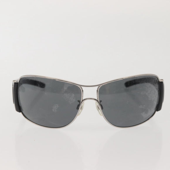 CHANEL Sunglasses plastic Black CC Auth bs29183