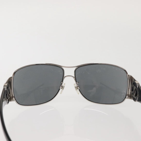 CHANEL Sunglasses plastic Black CC Auth bs29183
