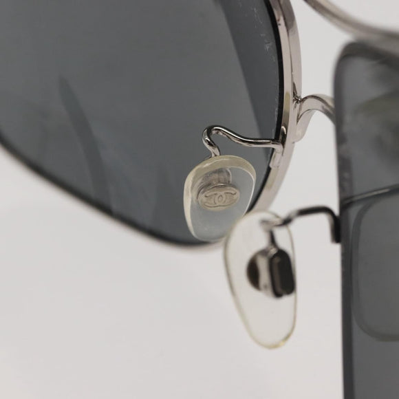 CHANEL Sunglasses plastic Black CC Auth bs29183