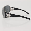 CHANEL Sunglasses plastic Black CC Auth bs29183-9