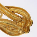 CHANEL Brooch metal Gold CC Auth bs29186-5