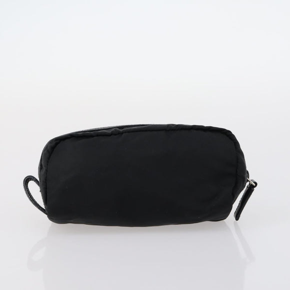 PRADA Pouch Nylon 4Set Black Khaki purple Auth bs29189