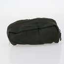 PRADA Pouch Nylon 4Set Black Khaki purple Auth bs29189-16