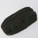 PRADA Pouch Nylon 4Set Black Khaki purple Auth bs29189-17