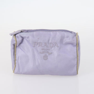 PRADA Pouch Nylon 4Set Black Khaki purple Auth bs29189 - 0