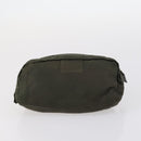 PRADA Pouch Nylon 4Set Black Khaki purple Auth bs29189-8