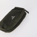 PRADA Pouch Nylon 4Set Black Khaki purple Auth bs29189-9
