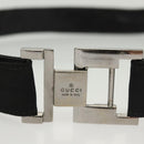 GUCCI GG Supreme Belt Leather 2Set Black Beige Auth bs29191-11