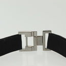 GUCCI GG Supreme Belt Leather 2Set Black Beige Auth bs29191-12